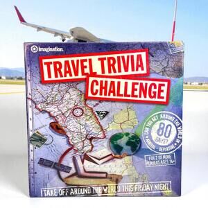 Travel Trivia Challenge Board Game– Imagination – Complete – Excellent Condition